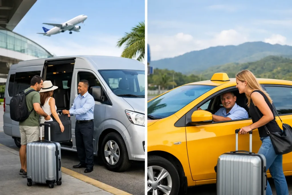 Airport Transfer vs Taxi in Costa Rica